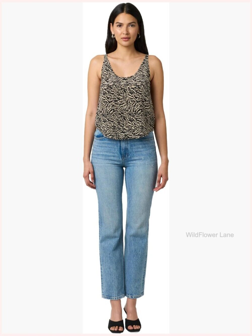 Silk Sleeveless Scoop Neck Tank Top T Back Blouse